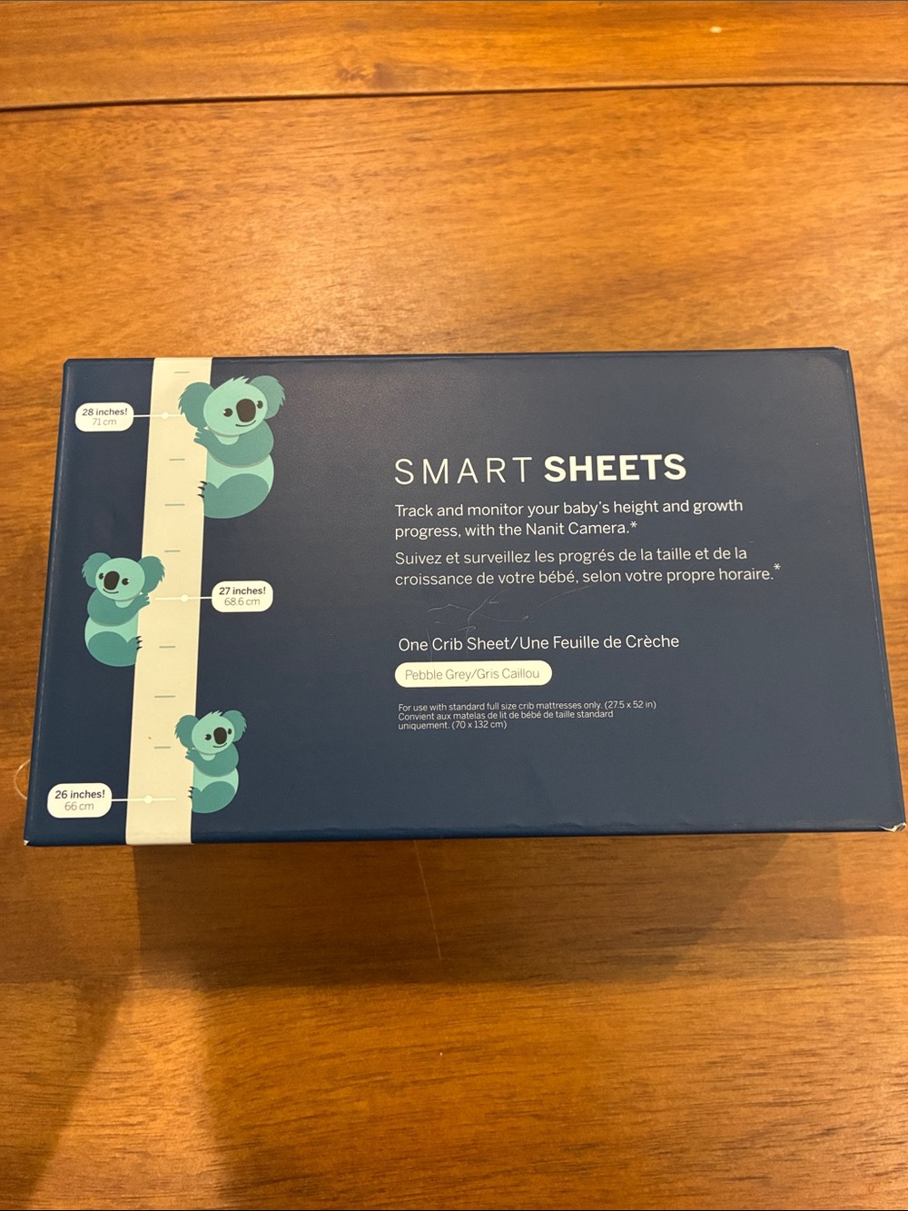 Nanit Smart Sheets Crib Sheet in Pebble Grey